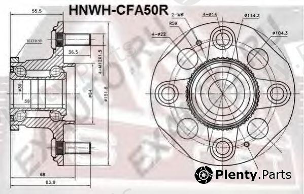  ASVA part HNWHCFA50R Replacement part