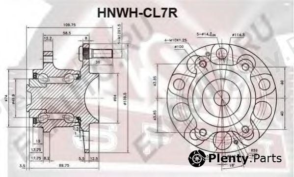  ASVA part HNWHCL7R Wheel Bearing Kit