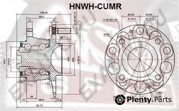  ASVA part HNWHCUMR Wheel Bearing Kit