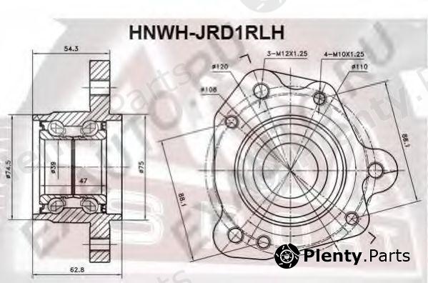  ASVA part HNWH-JRD1RLH (HNWHJRD1RLH) Replacement part