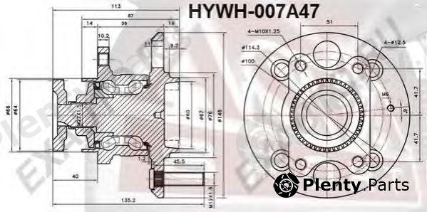  ASVA part HYWH-007A47 (HYWH007A47) Wheel Bearing Kit