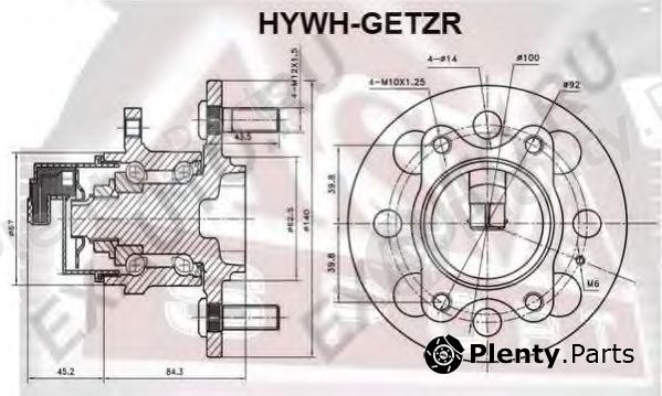  ASVA part HYWHGETZR Wheel Bearing Kit