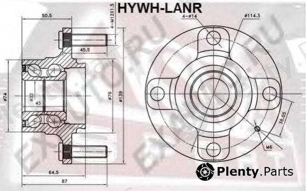  ASVA part HYWH-LANR (HYWHLANR) Wheel Bearing Kit