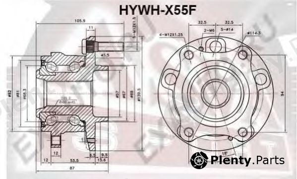  ASVA part HYWH-X55F (HYWHX55F) Replacement part