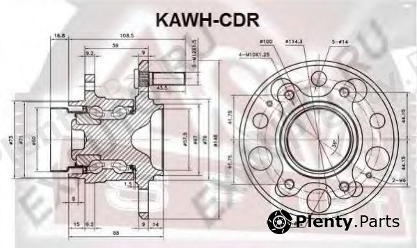  ASVA part KAWH-CDR (KAWHCDR) Wheel Bearing Kit