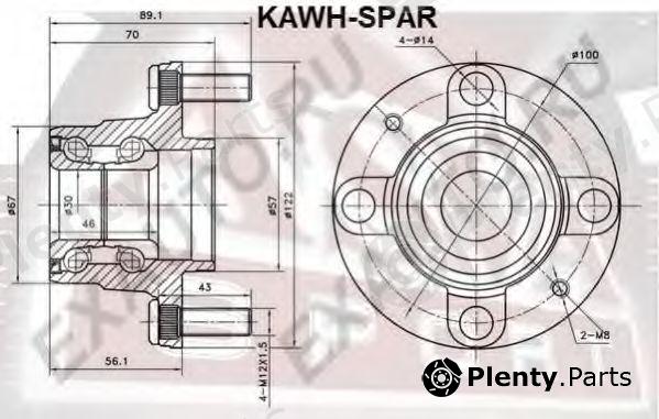  ASVA part KAWHSPAR Wheel Bearing Kit
