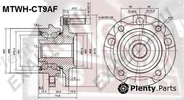  ASVA part MTWHCT9AF Replacement part