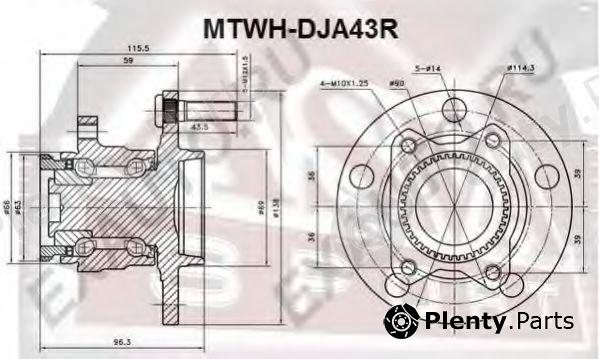 ASVA part MTWHDJA43R Replacement part