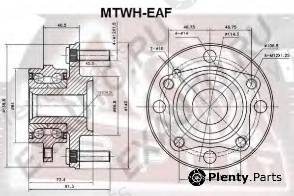  ASVA part MTWHEAF Wheel Bearing Kit