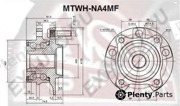  ASVA part MTWHNA4MF Wheel Bearing Kit
