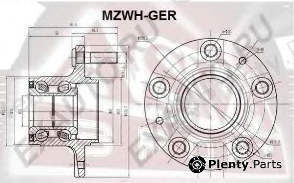  ASVA part MZWHGER Wheel Hub