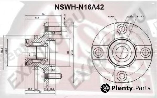  ASVA part NSWHN16A42 Replacement part