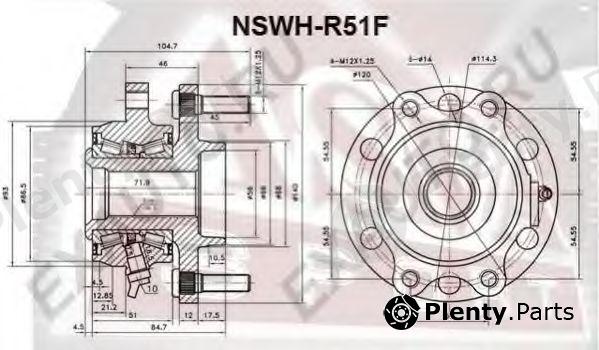  ASVA part NSWHR51F Wheel Bearing Kit