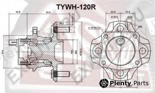  ASVA part TYWH120R Replacement part