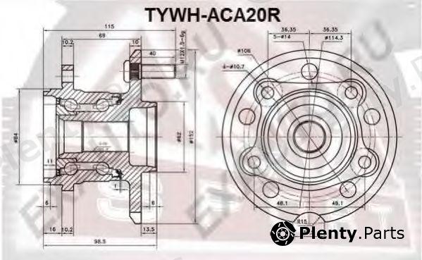  ASVA part TYWHACA20R Wheel Bearing Kit