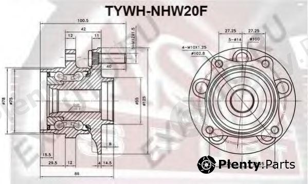  ASVA part TYWHNHW20F Wheel Hub