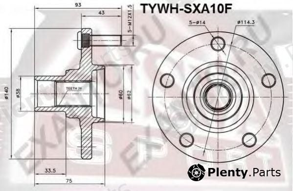  ASVA part TYWHSXA10F Wheel Hub