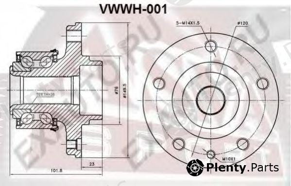  ASVA part VWWH001 Wheel Bearing Kit