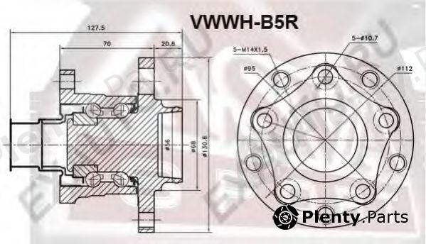  ASVA part VWWHB5R Wheel Bearing Kit