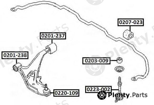  ASVA part 0220109 Track Control Arm