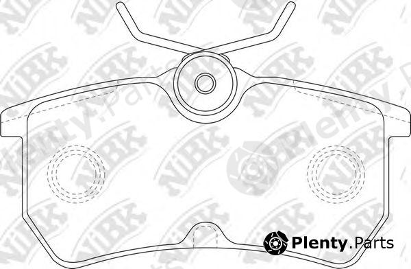  NiBK part PN0120 Brake Pad Set, disc brake