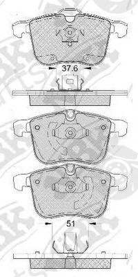  NiBK part PN0359 Brake Pad Set, disc brake