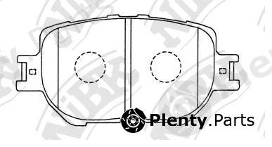  NiBK part PN1550 Brake Pad Set, disc brake