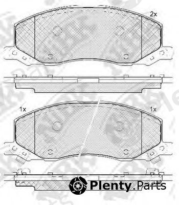  NiBK part PN34001 Brake Pad Set, disc brake