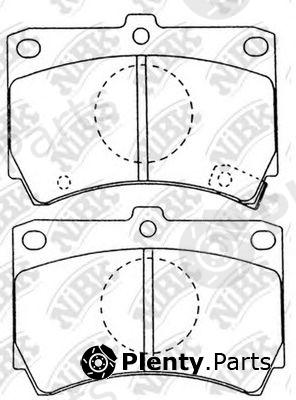  NiBK part PN5138 Brake Pad Set, disc brake