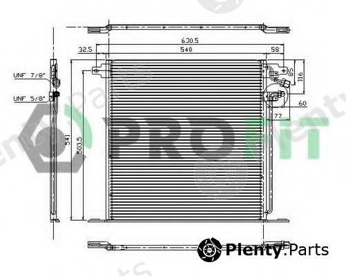  PROFIT part PR3560C1 Condenser, air conditioning