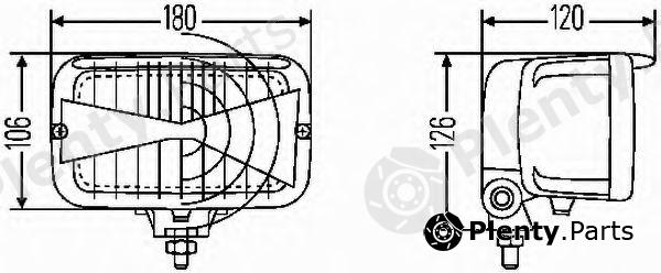  HELLA part 1AB007145-007 (1AB007145007) Headlight