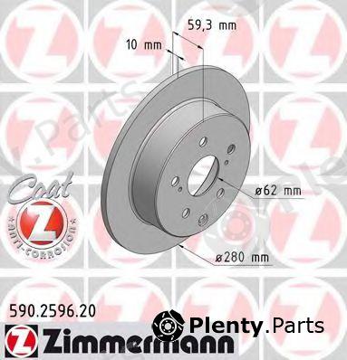  ZIMMERMANN part 590.2596.20 (590259620) Brake Disc