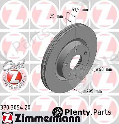  ZIMMERMANN part 370.3054.20 (370305420) Brake Disc
