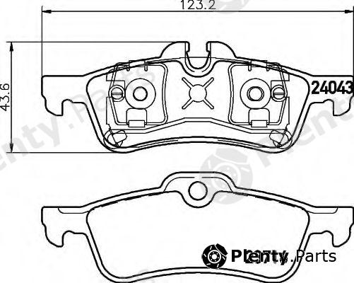  HELLA part 8DB355011-351 (8DB355011351) Brake Pad Set, disc brake