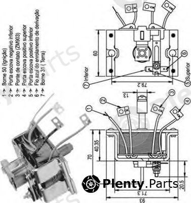  MAGNETI MARELLI part AME0339 Solenoid Switch, starter