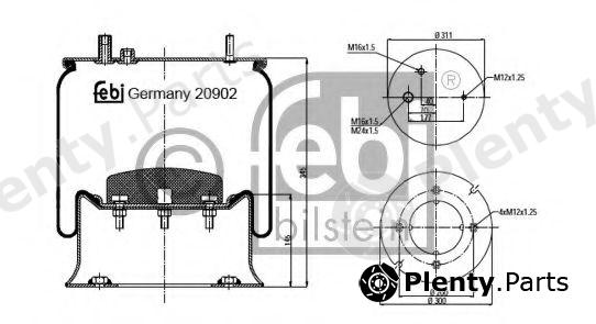  FEBI BILSTEIN part 20902 Boot, air suspension