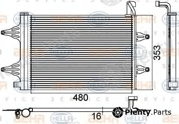  BEHR part 8FC351301-531 (8FC351301531) Condenser, air conditioning