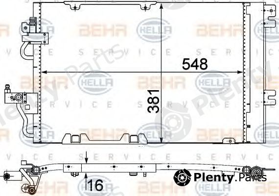  BEHR part 8FC351301-774 (8FC351301774) Condenser, air conditioning