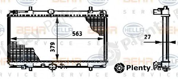  BEHR part 8MK376719-291 (8MK376719291) Radiator, engine cooling
