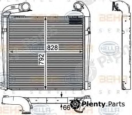  BEHR part 8ML376730-571 (8ML376730571) Intercooler, charger