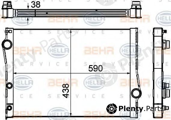  BEHR part 8MK376753-001 (8MK376753001) Radiator, engine cooling