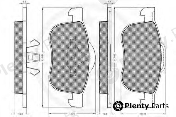  OPTIMAL part 10348 Brake Pad Set, disc brake