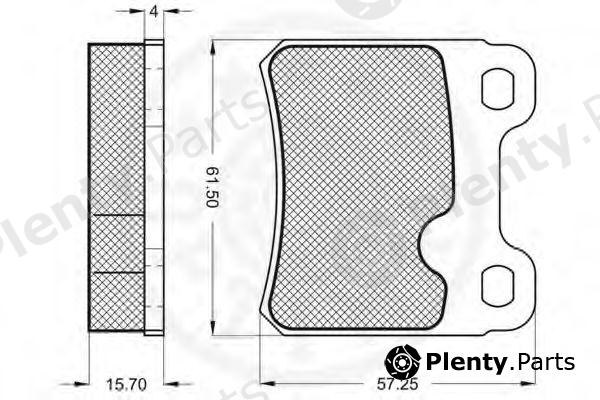  OPTIMAL part 9589 Brake Pad Set, disc brake