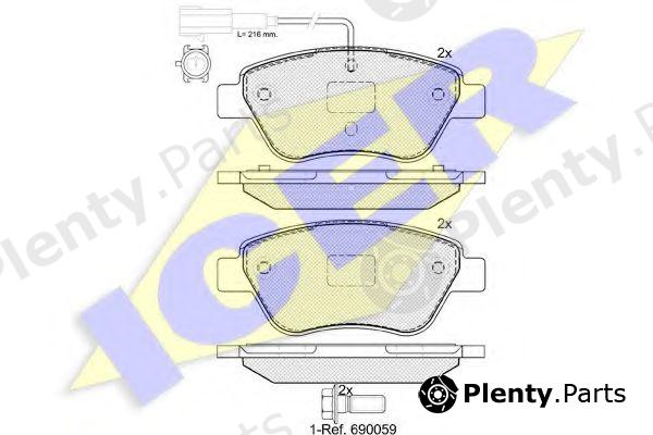  ICER part 181444-203 (181444203) Brake Pad Set, disc brake