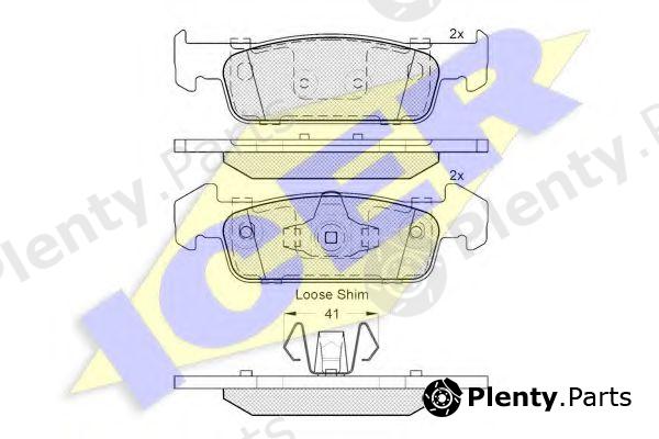  ICER part 182115-202 (182115202) Brake Pad Set, disc brake