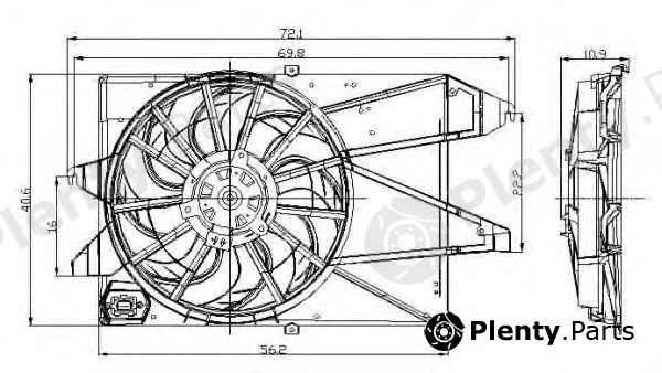  NRF part 47005 Fan, radiator