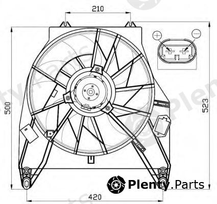  NRF part 47456 Fan, radiator