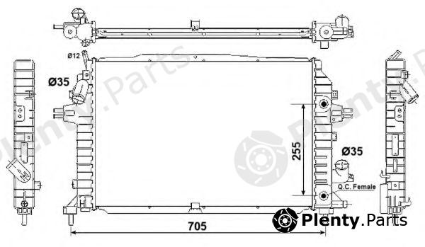  NRF part 53082 Radiator, engine cooling
