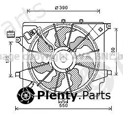 AVA QUALITY COOLING part HY7563 Fan, radiator