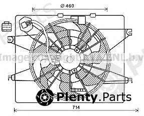  AVA QUALITY COOLING part HY7566 Fan, radiator